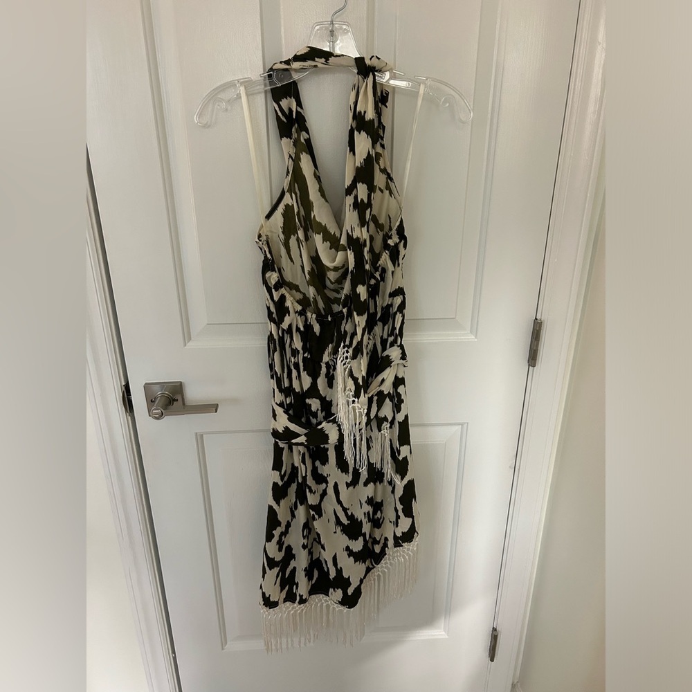 By Anthropologie Fringed Wrap Cover Up Dress - Picture 5 of 6